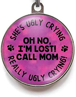 ugly crying dog tag