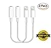 2 Pack Lightning to 3.5 mm Headphone Jack Adapter Compatible for iPhone 7