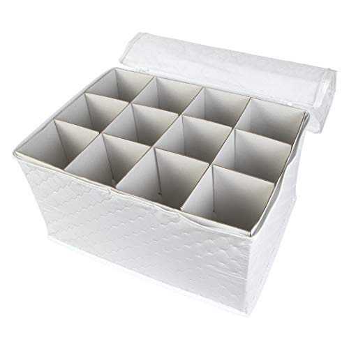 Richard's Homewares Stemware Storage Chest for Up to 12 Glasses