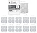 reserv 40 pack of 2" x 2" Premium Re-Usable Self Adhesive Electrode Pads for TENS/EMS Unit, Fabric Backed Pads with Premium Gel (White Cloth and Latex Free) (1 Pack (40 electrodes)) primary