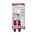 Swing-A-Way Portable Can Opener with Sharp Blade, Manual Hand Held, 2-in-1 Can and Bottle Opener, Made of Steel, Easy Turn Knob, Basic Kitchen Essentials (Red)