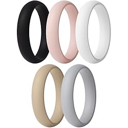 ThunderFit Women’s Silicone Wedding Ring - Rubber