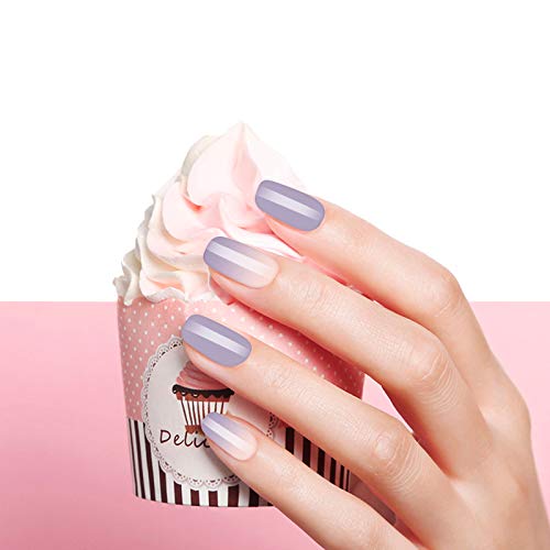 Full Cover False Nails Set Artificial Nails Resin Fake Fashion Nail Art Design Manicure Set with Glue & Nail File & nail Double-sided tape - Medium size 24 PCS