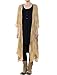 Mordenmiss Women's New Loose Thin Garb Drape Open Front Cardigan M Yellow Plaid
