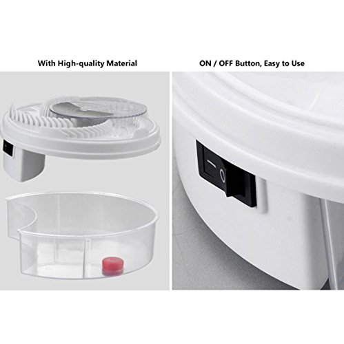 Boddenly Electric Fly Trap Device with Trapping Food Mosquito Killer Pest Control Pest Catcher Bug Insect Zapper, White USB cable