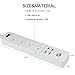 Gogo-Walking 4-Outlets Surge Protector Power Strip with 4 High Speed USB Charger extension cord 2000W/15A for iPhone 7 /6 /6s plus iPad Air Mini Samsung Smartphone Tablet Laptop (6Ft Cord, white)