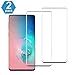 Galaxy S10 Screen Protector [2 Pack], S10 Tempered Glass [HD Clear][No Bubbles][9H Hardness][Support Fingerprint Unlok] Tempered Glass Screen Protector Compatible with Samsung Galaxy S10 (6.1’’)