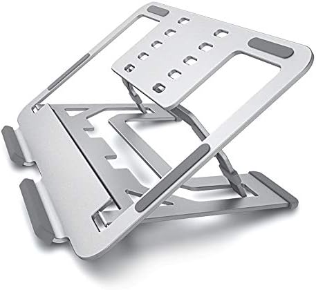 ノートパソコンスタンド 折りたたみ式 21最新版 Pcスタンド 滑り止め 安定性抜群 アルミ合金製 優れた放熱性 軽量 持ち運び便利 ノートパソコン ホルダー 高さ角度調整 姿勢改善 ノート Pc 台 職場 家庭 テレワーク用 16インチまで対応