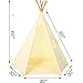 YiFi-Tek for Kids - 6 Pole Tipi Design Indoor Tee Pee Tent - 100% Chemical Free - Perfect for Kids