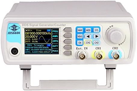 Terowa High Precision Digital Dual-channel DDS Function Signal Generator Arbitrary Waveform Pulse Signal Generator 30MHz JDS6600-30M