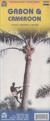 Cameroon 1:1,500,000 and Gabon 1:950,000 Travel Map