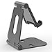 Adjustable Tablet Stand,Universal Portable Foldable Multi Angle Aluminum Stand Mount Holder for Nintendo Switch,Kindle,iPad pro, Galaxy, Nexus,iPhone and Other Tablets,Smartphone (Black)