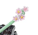 Easting Chinese Traditional Style Handmade Ceramic Pink Flowers Hair Pins Stick Women's Hair Accessory