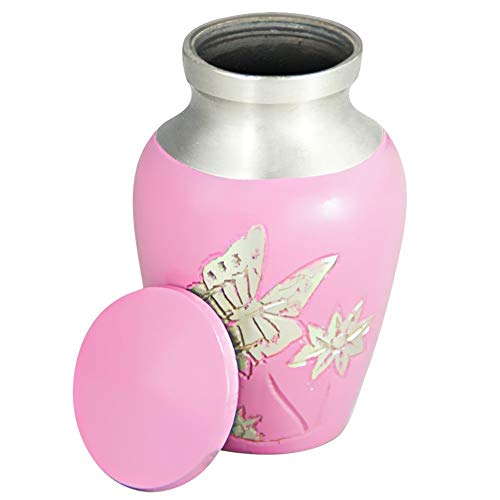 Small Urns for Ashes, Mini Funeral Cremation Urn for Human Ashes Hand Engraved Fits a Small