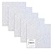 Turner Moore Edition Holographic Silver Glitter Vinyl Adhesive 12x12, 5-Pack Transparent Glitter Vinyl Sheets for Cricut, Crafts, Scrapbooking, Stickers, Decals for Bottles and Tumblers