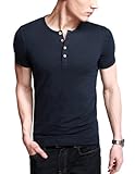Match K|G Mens Cotton Tee Shirts Henley Shirts
