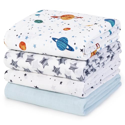 David David's Kids Baby Muslin Swaddle Blankets