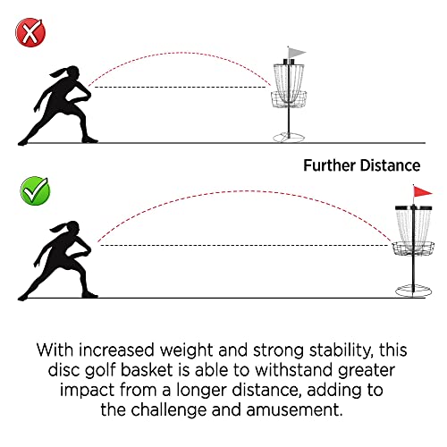 Yaheetech Disc Golf Basket Portable Disc Golf Target Pro Frisbee Golf