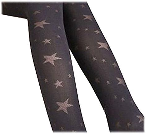 Sexy Fashion Black Stars Print Opaque Tights XS ~ M