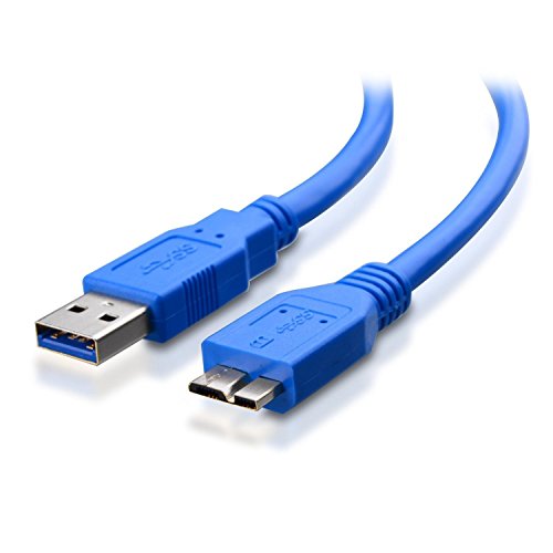USB 3.0 Cable-HaoDe Type A to Micro-B USB Cable ,High Speed Cable Charging and Data Sync Cord for Android Smartphones ,Hard Drive and Tablets,0.3Meter /0.5 Meter / 1.5 Meter Blue(0.3m) (0.5 Meter)