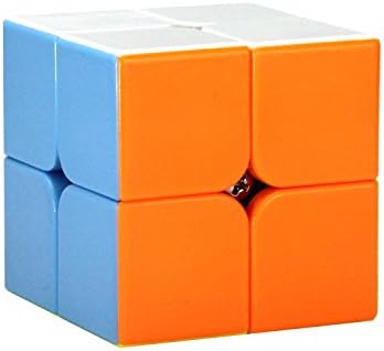 2x2 Speed Cube - Brain Teaser Stickerless Puzzle Cube - Easy Turning and Smooth Play Magic Cube - Super Durable Colorful Puzzle Toys