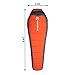 Winterial 15-50 Degree Mummy Sleeping Bag Adult Size/Camping/Backpacking/Hiking/Sleeping Bag/YKK Zippers/Stuff Sack Included!