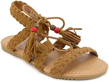 Olivia Miller Girl Anessa Sandals COGNAC 3