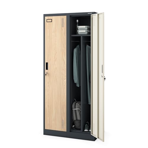 Jan Nowak Spind Umkleideschrank, abschliessbar, 4 Faecher, 180 x 80 x 50 cm