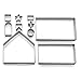 Forvel 3D Christmas Gingerbread House Cookie Cutters Festive Xmas Biscuit Pastry Fondant Cake Decorating Mold Set