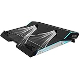 BUJIAN Laptop Cooler Cooling Pad for 15.6-17 Inch Laptops with 2 Fans Twin-Turbo Speed at 3,000-3,500 RPMS,Slim Portable