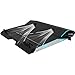 BUJIAN Laptop Cooler Cooling Pad for 15.6-17 Inch Laptops with 2 Fans Twin-Turbo Speed at 3,000-3,500 RPMS,Slim Portable