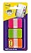 Post-it Tabs, 1 in, Solid, Pink, Green, Orange, 12 Tabs/Color, 36 Tabs/On-The-Go Dispenser (686-PGOT)