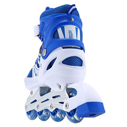 Kids Adjustable Inline Skates, Perfect First Skates for Girls and Boys with All Illuminating
