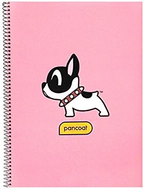 Pancoat Simple Spiral College Ruled Note Book Note Pad Note (Pink)