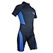 LayaTone Mens Shorty Wetsuit 3mm Neoprene Diving Suit with Back Zipper, Adults Shorty Wetsuits for Swimming Diving Snorkeling Kayaking