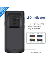 PEYOU   Funda de batería para Samsung Galaxy S9 (4700 mAh, batería extendida, batería recargable, batería externa, batería externa, batería externa, batería portátil, con funda protectora de TPU suave y delgada, para Samsung Galaxy S9)