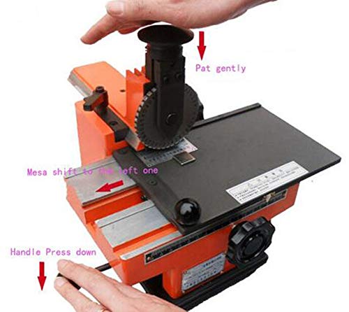 Semi Automatic Sheet Embosser Metal Label Stamping Printer Machine