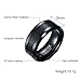 Heraculs 8MM Tungsten Carbide Ring for Man Black Carbon Fiber Inlay Polish Edges Wedding Engagement Band Ring Size 7-15