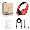 Active-Noise-Cancelling-Headphones-Bluetooth-Headphones-with-MicrophoneDeep-Bass-Wireless-Headphones-Over-Ear-Red Active Noise Cancelling Headphones Bluetooth Headphones with Microphone/Deep Bass Wireless Headphones Over Ear Red