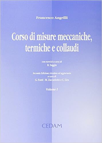 Corso misure meccaniche termiche e collaudi Corso misure meccaniche termiche e collaudi