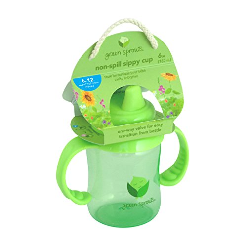 Green Sprouts Non-Spill Sippy Cup,6 Ounce