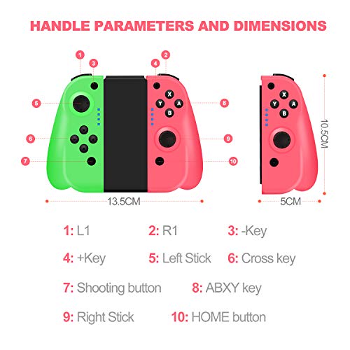 STOGA Pro Game Controller Compatible for Nintendo Switch Console, Wireless Controller Gamepad with 6-Axis Sensing & Vibration Feedback - Thumbnail 4