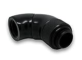 EK-AF Angled 2 x 45 G1/4 Rotary Fitting - Black 2