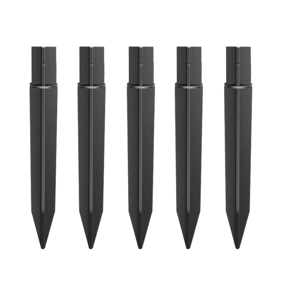 FSSTUD 5 PCS Plastic Ground Spikes Stakes Solar Path Lights Spikes Lawn Light Stakes Holders for Christmas Garden Lights