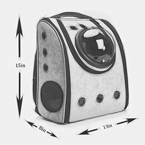 GINYICY Portable Travel Pet Carrier Backpack,Space Capsule Bubble