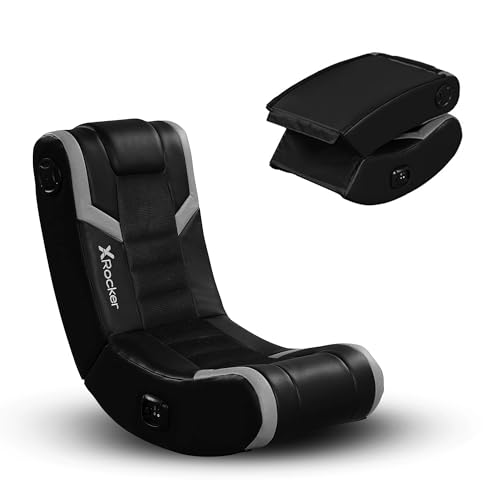 X Rocker Eclipse Video Gaming Floor Chair, Headrest Mounted Speakers, 2