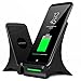 Fast Wireless Charger, Wireless Charger with Cooling Fan Stand Pad Mat Wireless Charger for Apple iPhone X 8 Plus Samsung Galaxy S9 S8 Plus S7 S6 Edge Plus Note 8 5 Nexus 6 7, No AC Adapter