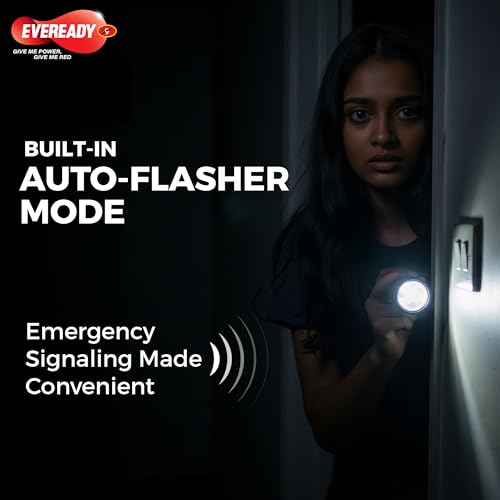 Eveready DL 69 LED Flashlight Battery Powered, 1 Watt 2