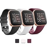PACK 3 Soft Silicone Bands for Fitbit Versa 2