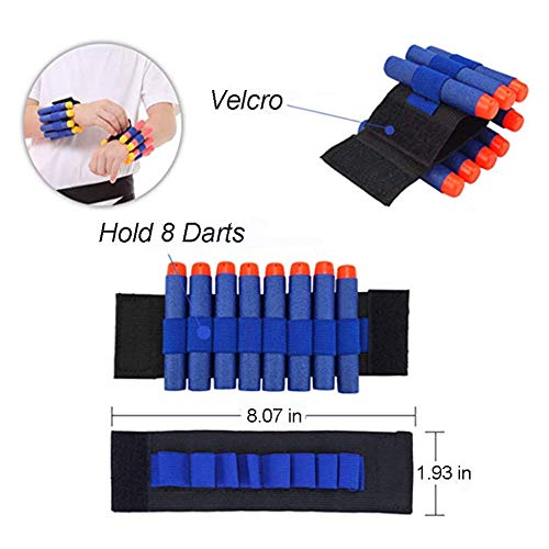 Fresh Household Kids Tactical Vest Kit, Tactical Vest Jacket Kit for nerf N-Strike Elite Series with 100 Darts Bullets1Pcs 7-Dart Quick Reload Clips 1Pc 8-Dart Wrist Band 1 Pc Goggles 1Pc Wrist Band - Thumbnail 4